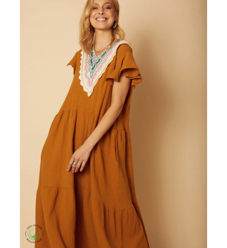 Vestido bambula algodón