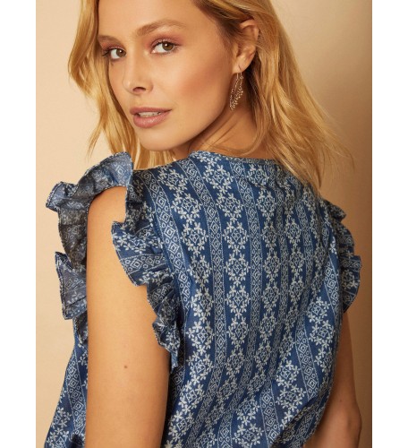 Blusa chambré estampado 2