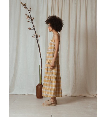VESTIDO MIDI CUADROS 2