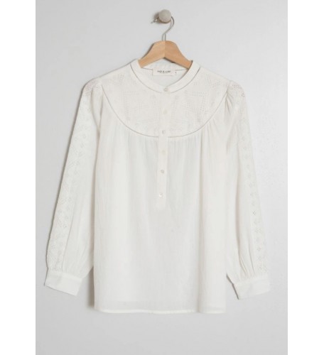 BLUSA ALGODÓN BORDADOS