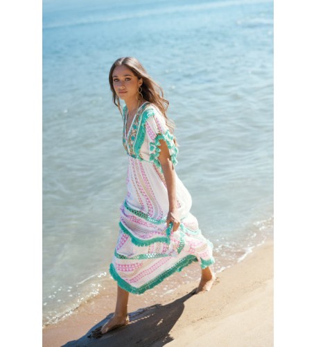 BELLA VESTIDO LARGO VERDE