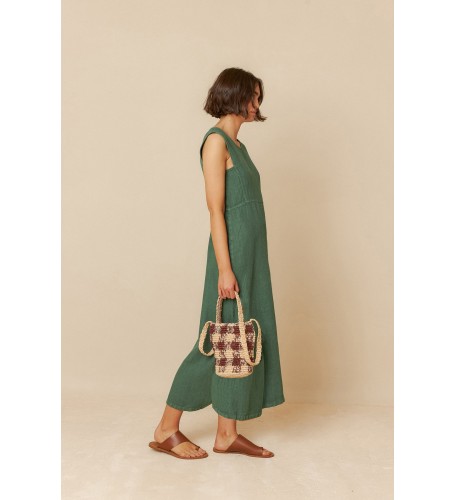 Vestido midi lino 2