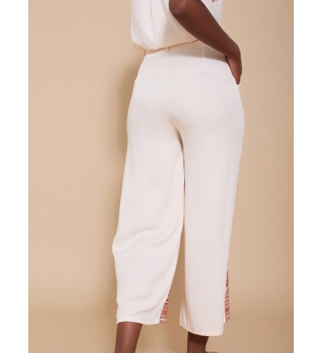 Pantalón cropped con... 2