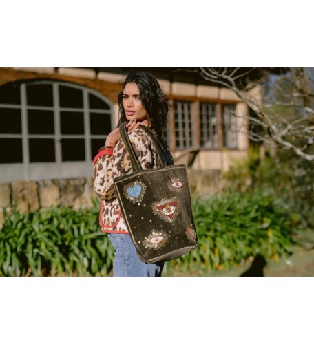 SHOPPER STELAR VELVET VERDE