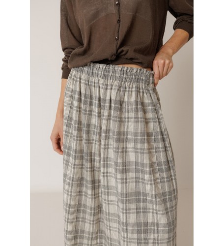 FALDA ALGODÓN CUADRO